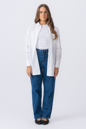 Oversized Shirt - Vit