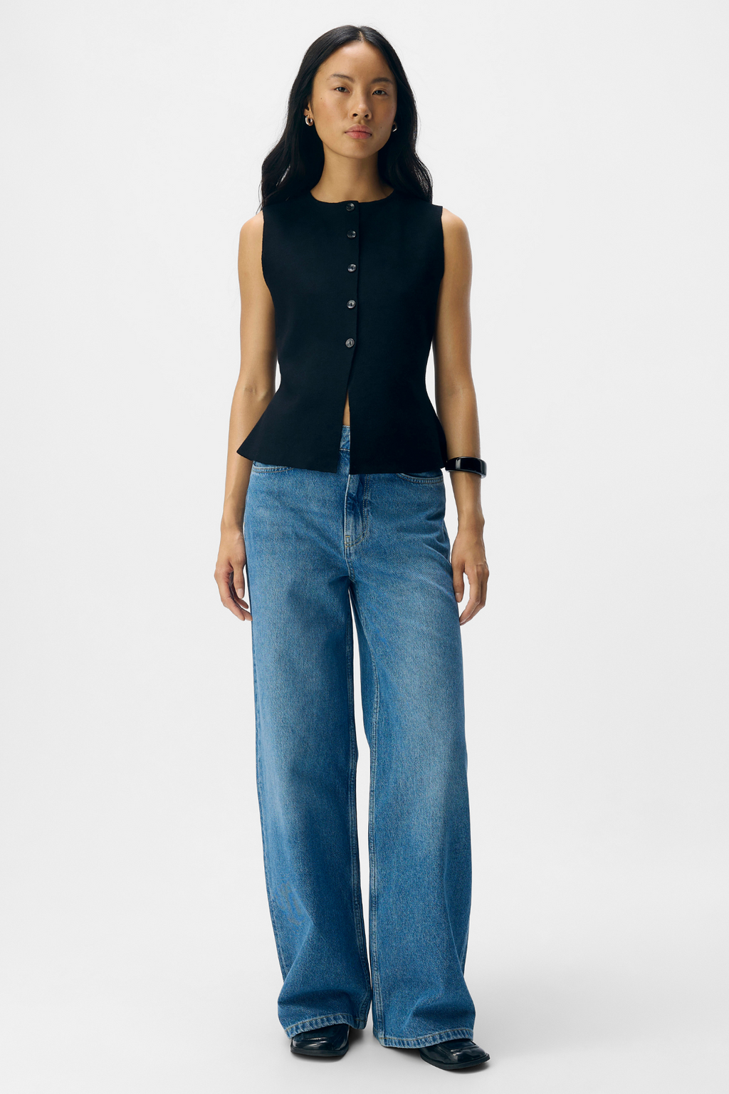 Reynard Stickad Väst - Svart