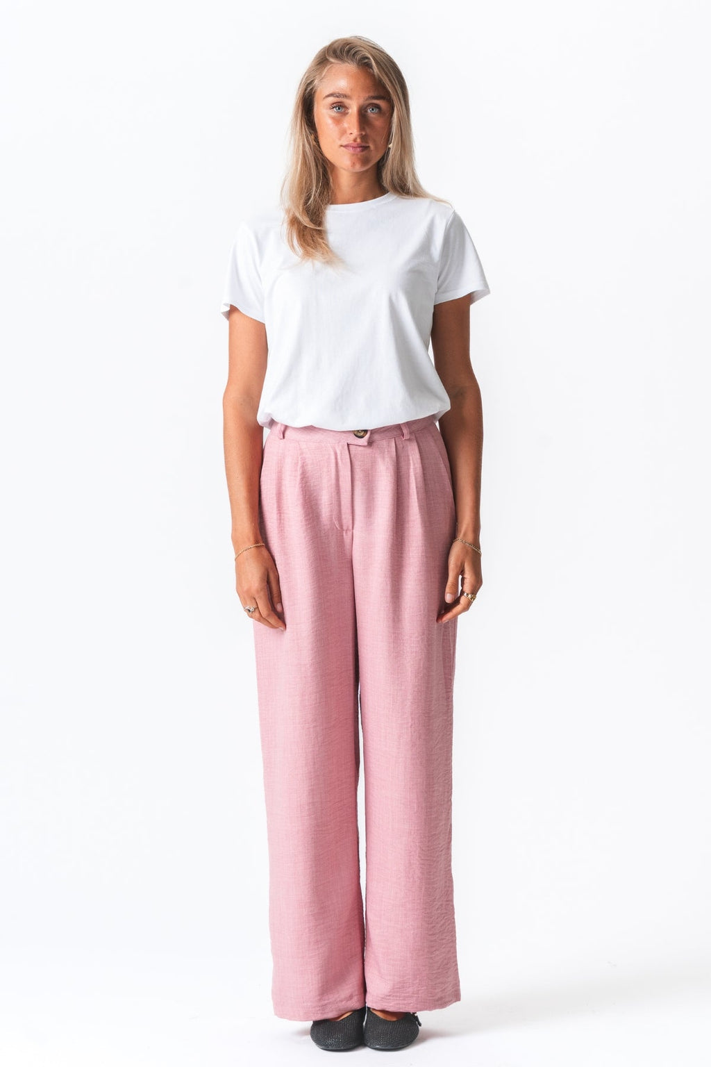 Emma Pants Loose - Ljusrosa