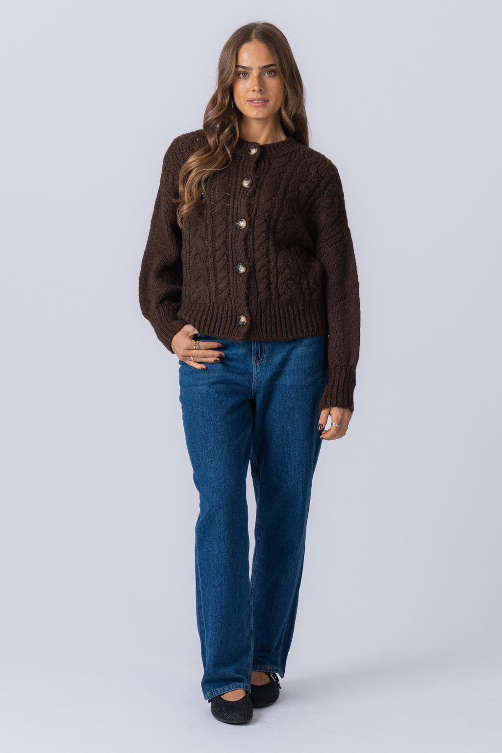 Botton Knit - Brun