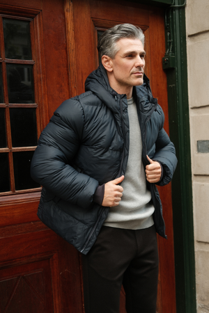 Coated Hooded Jacket - Svart
