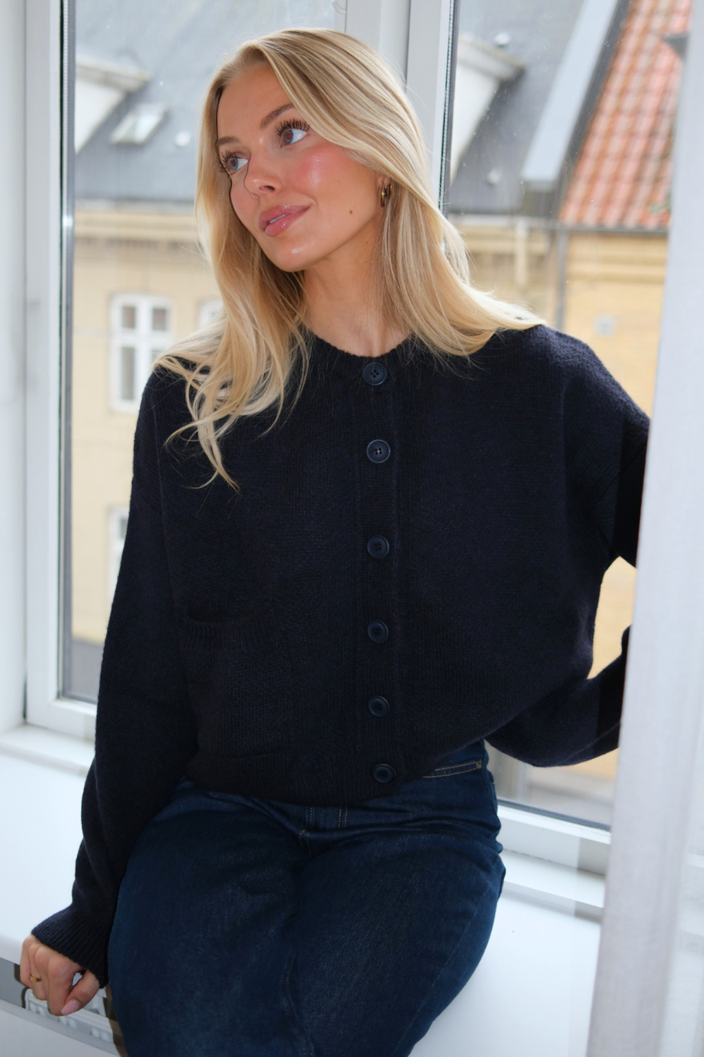 Angelique Cardigan - Djupblå