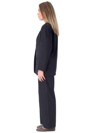 Oversized Kavaj med Kostymbyxor - Paketerbjudanden (Svart)