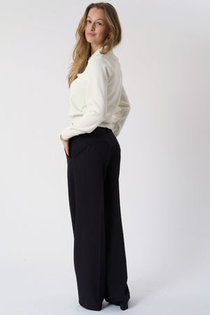 Långärmad Pikétröja - Ecru