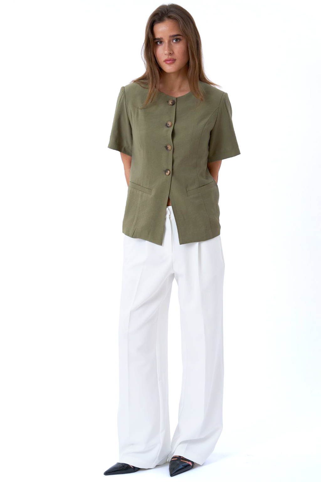 Isolde Blazer - Oliv