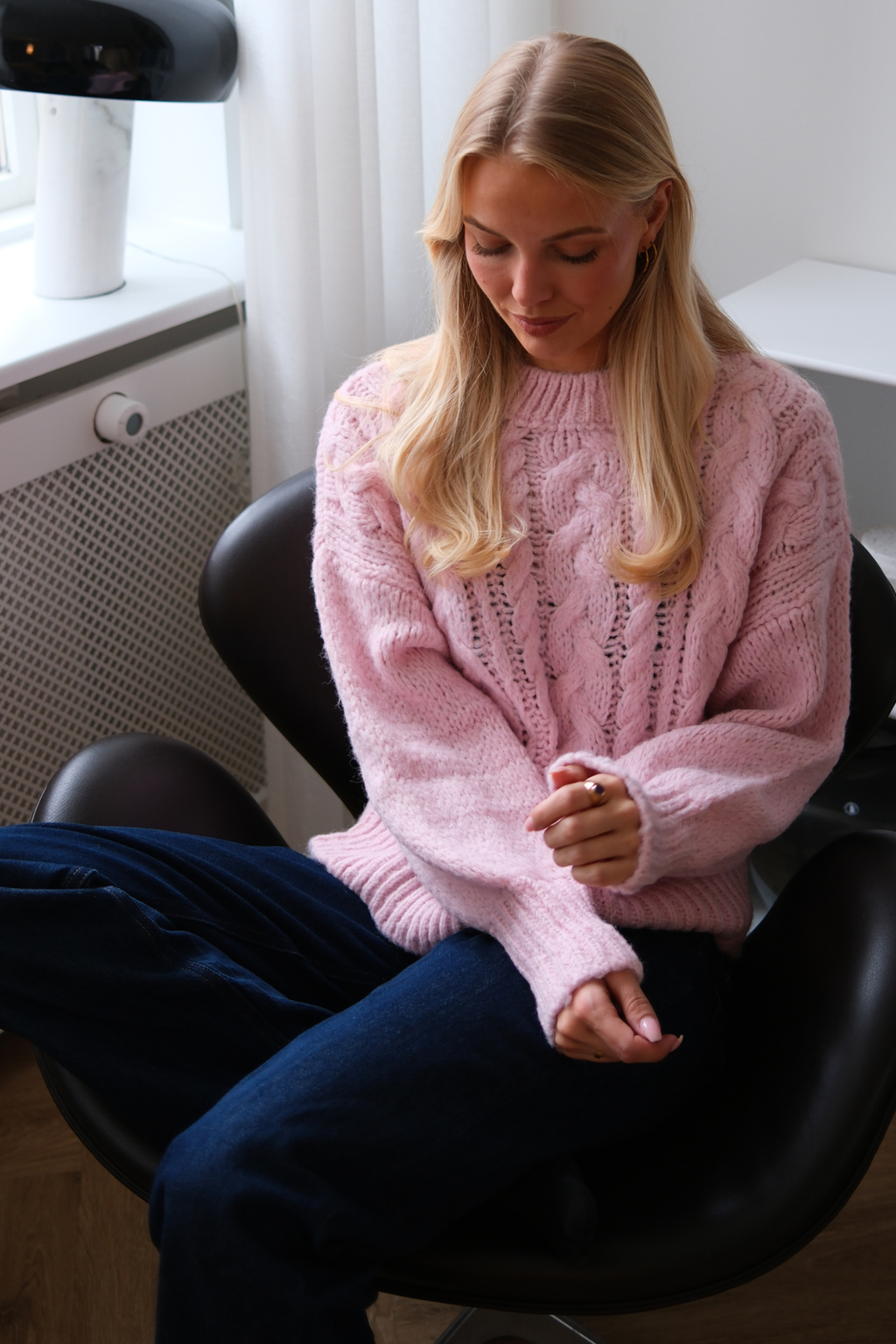 Emma Cable Knit - Candypink