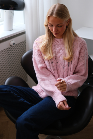 Emma Cable Knit - Candypink
