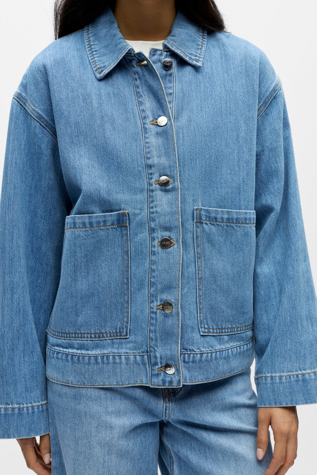Rosie Overshirt - Light Blue Denim