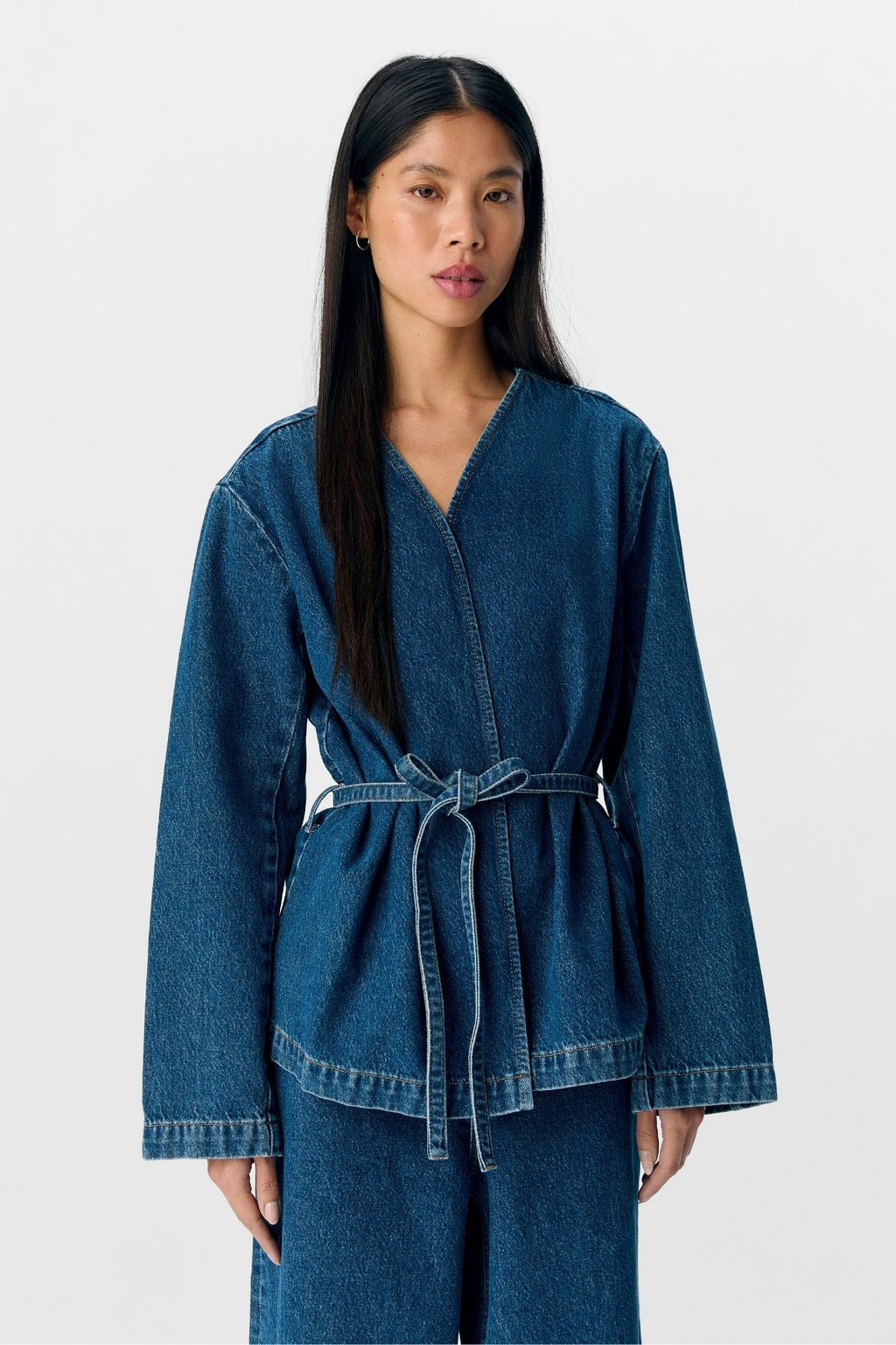 Mallie Blazer - Mellanblå Denim