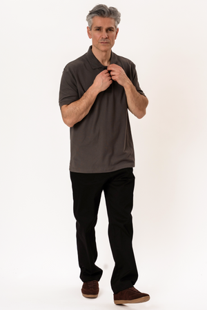 Basic Polo - Mörkgrå