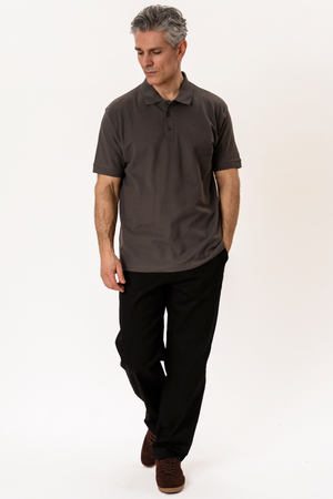 Basic Polo - Mörkgrå