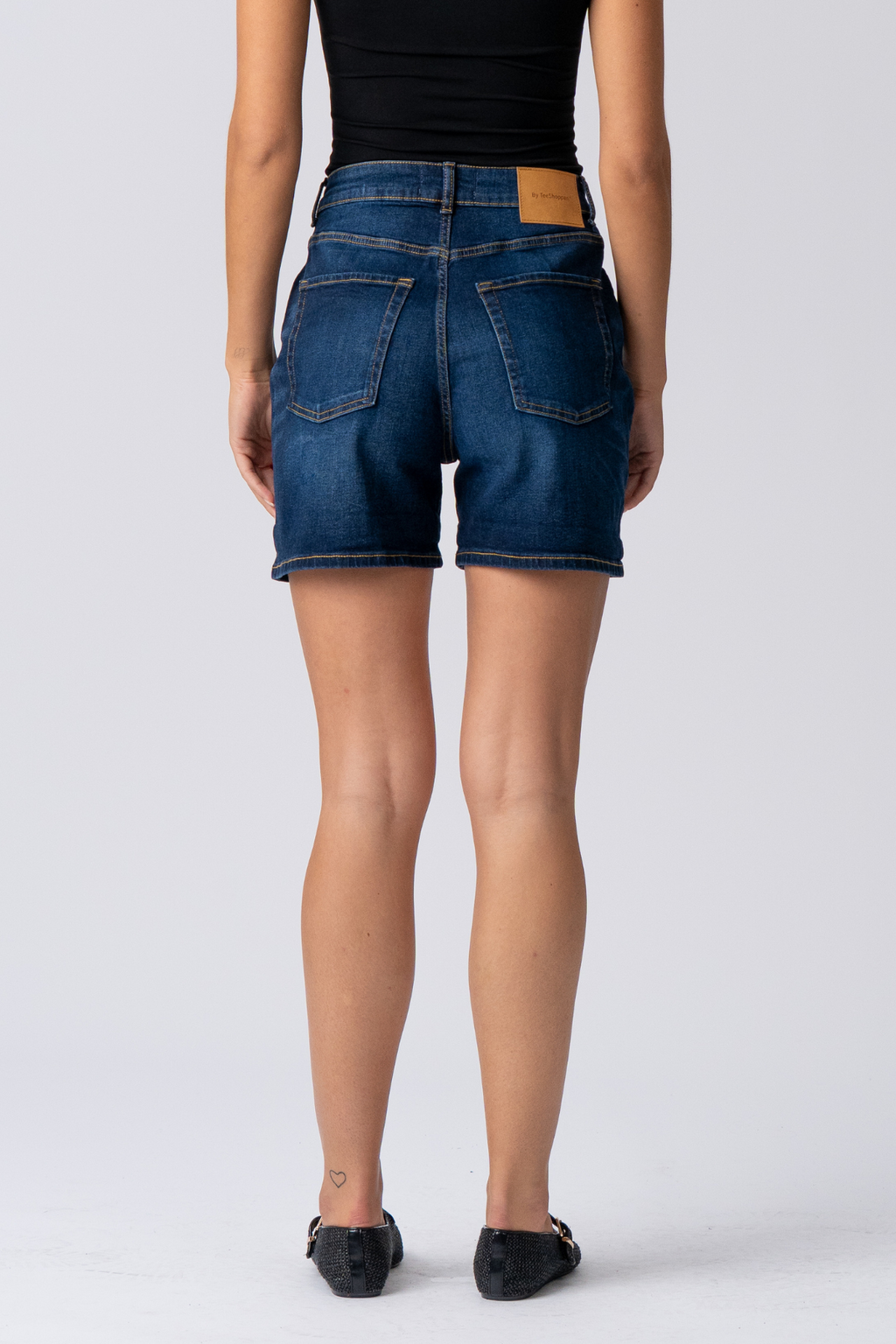 Denim Shorts - Dark Blue Denim