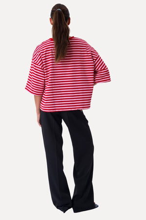 Zoe T-shirt - Röd/Ljusrosa