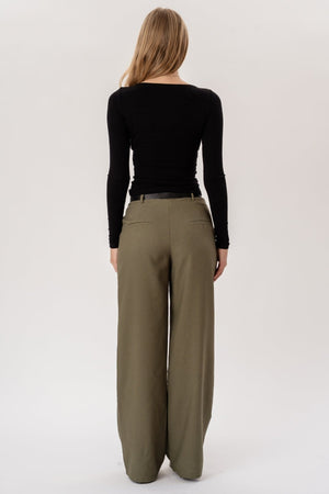 Talia Baggy Byxor - Khaki