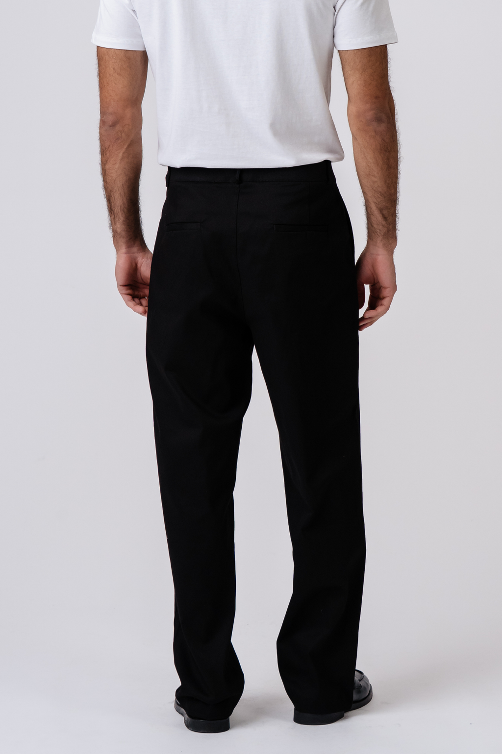 Straight Cotton Chino - Svart