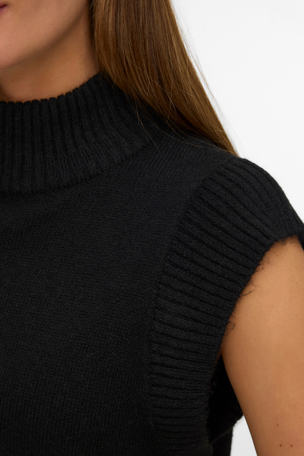 Wow Highneck Väst - Svart