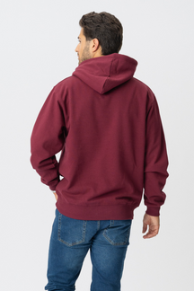 Basic Hoodie - Vinröd