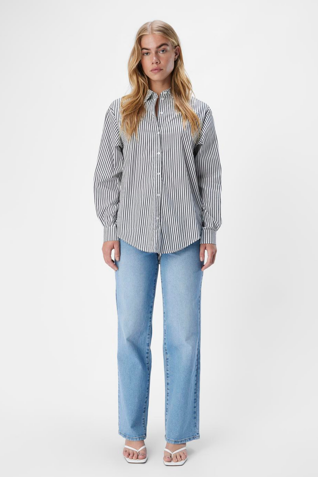 Tutta LO L/S Skjorta - Svart/Vit