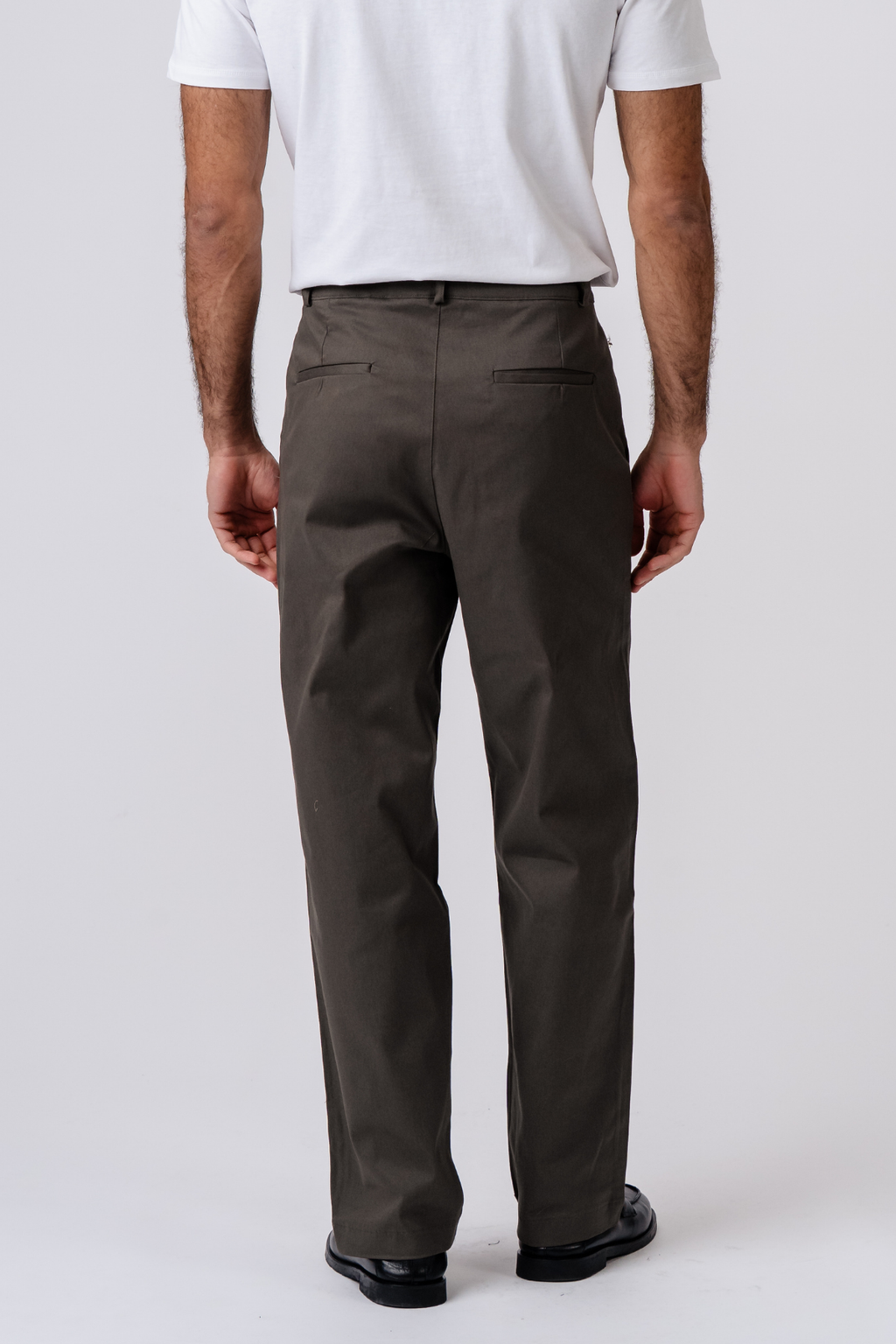 Straight Cotton Chino - Oliv