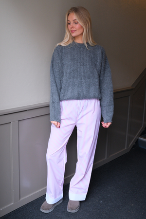 Layla Randiga Byxor - Rosa