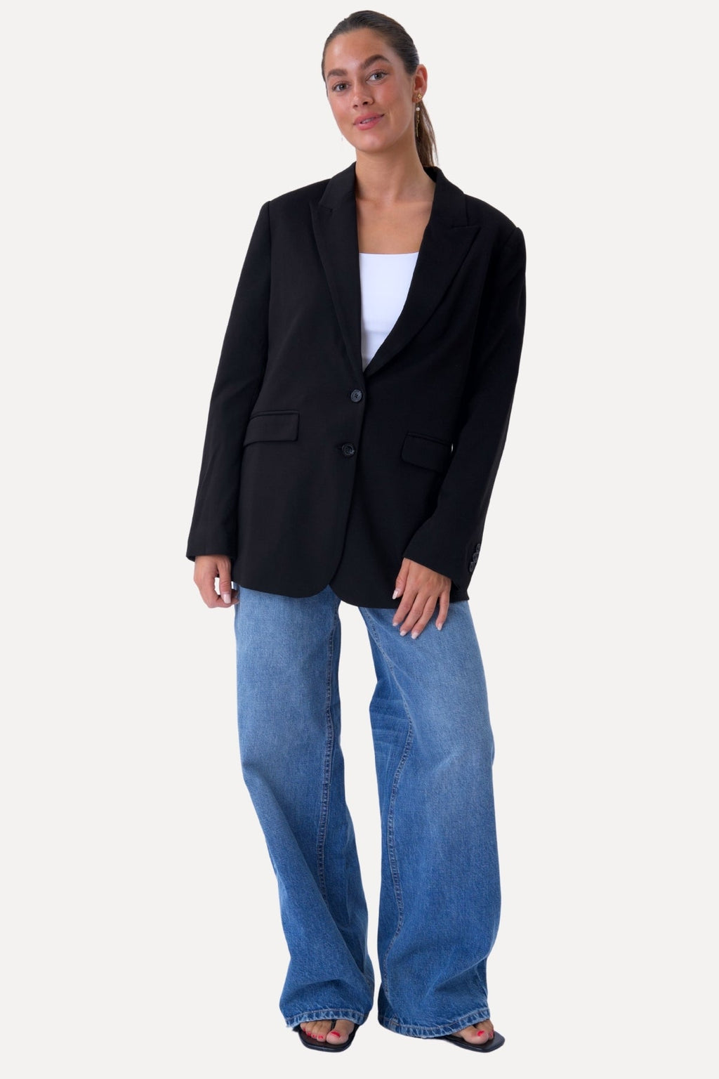 Klassisk fit Blazer - Svart