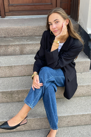 Oversized Kavaj - Svart