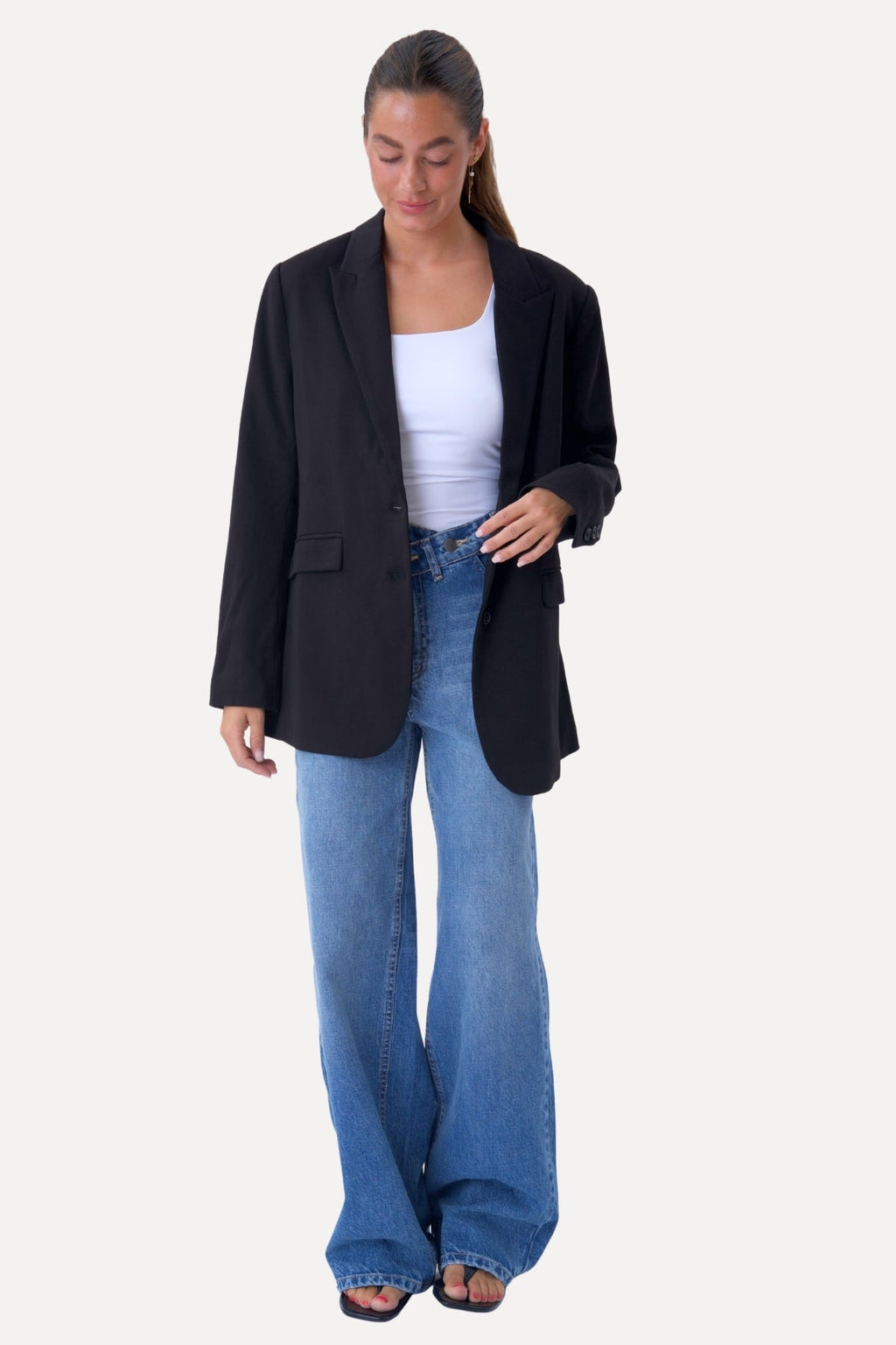 Klassisk fit Blazer - Marinblå