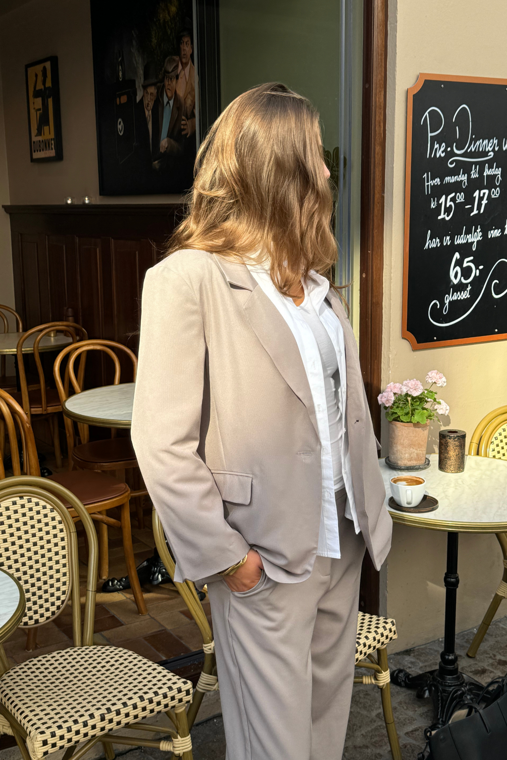 Oversized Kavaj - Grå
