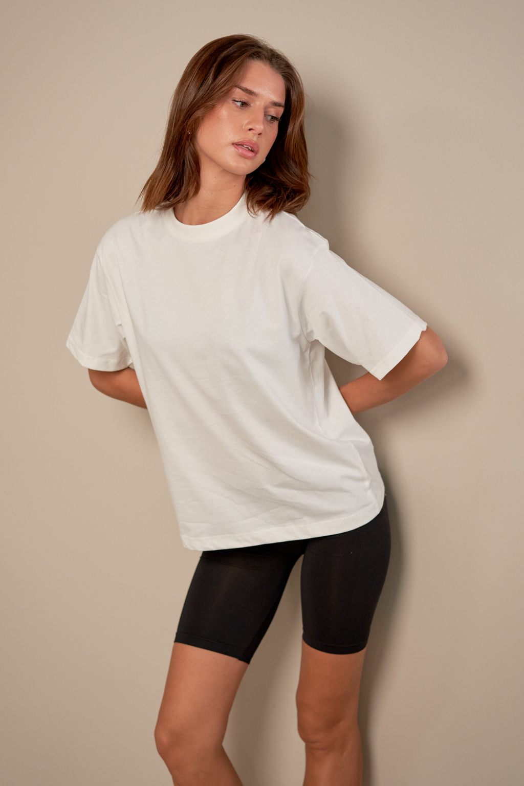 Boxfit T-shirt - Ljus Beige