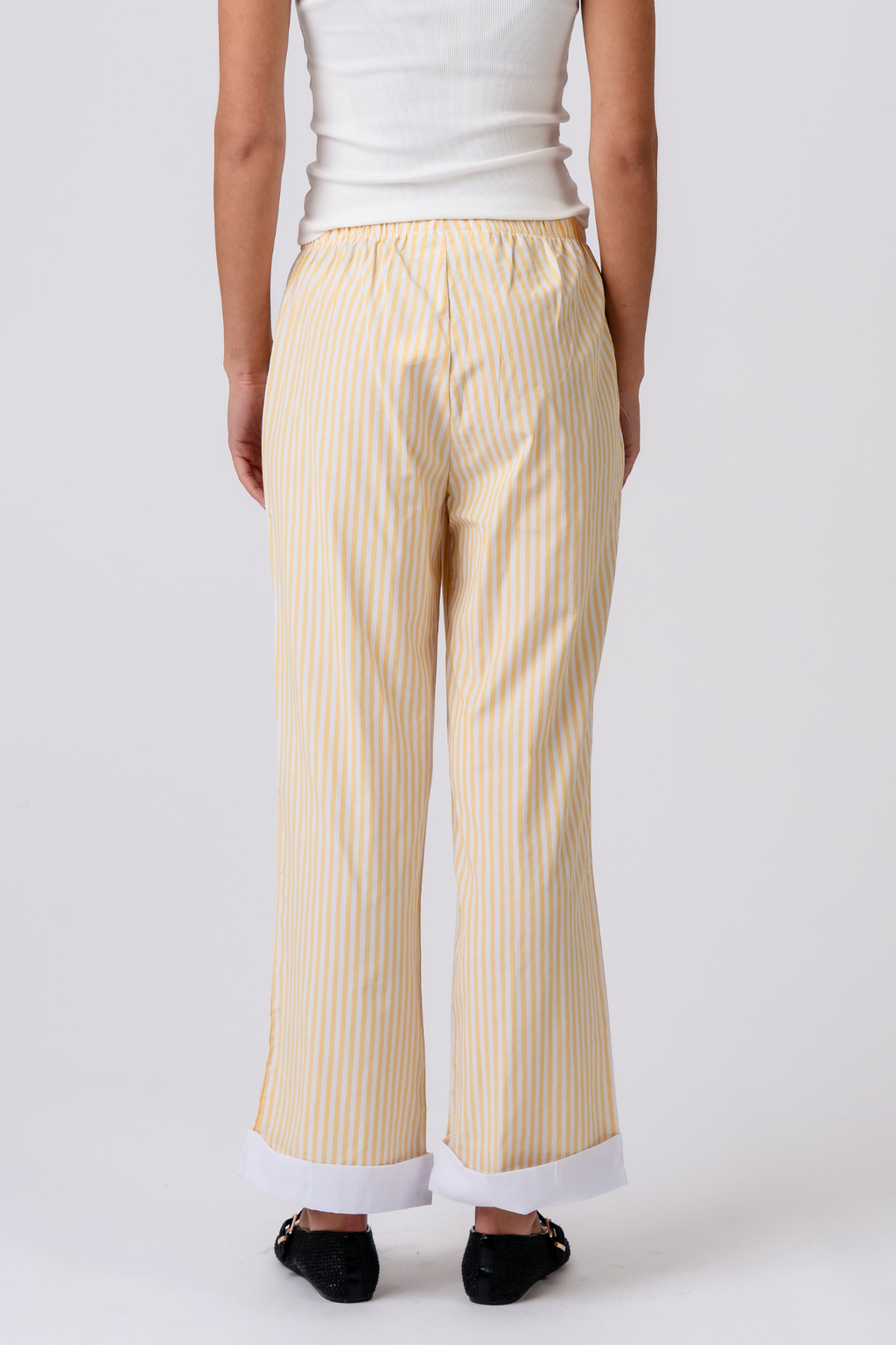Layla Randiga Pants - Gul
