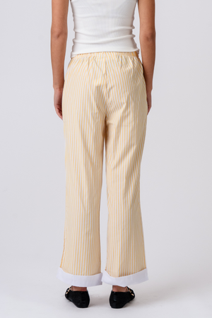 Layla Randiga Pants - Gul