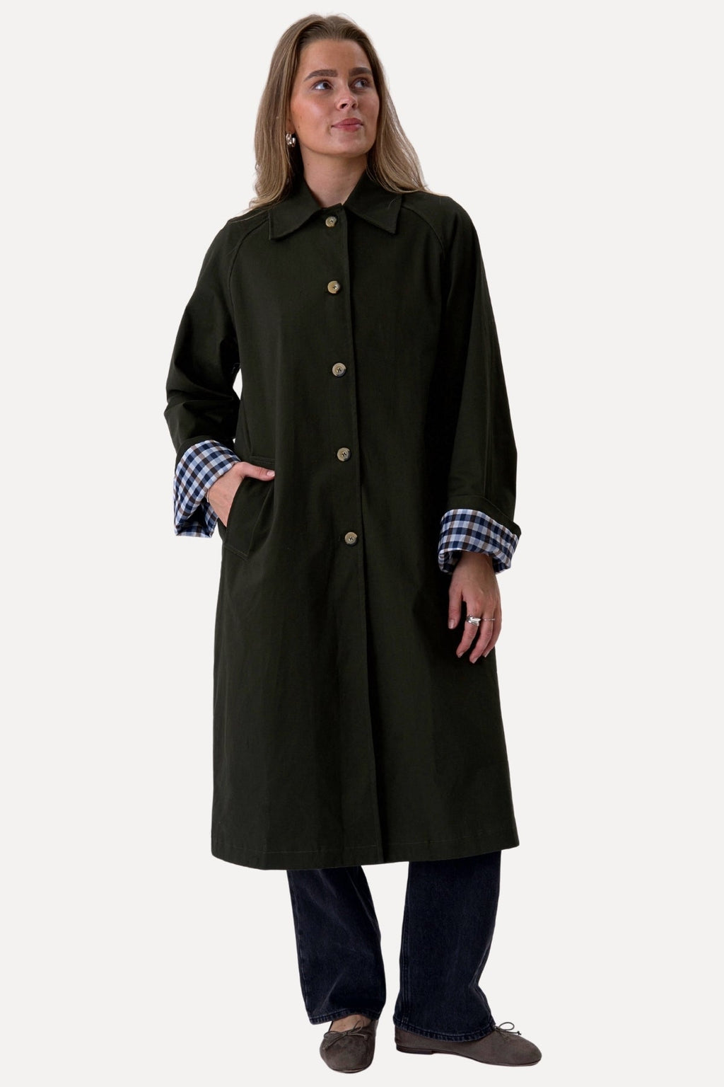 Livia Trenchcoat - Olivgrön
