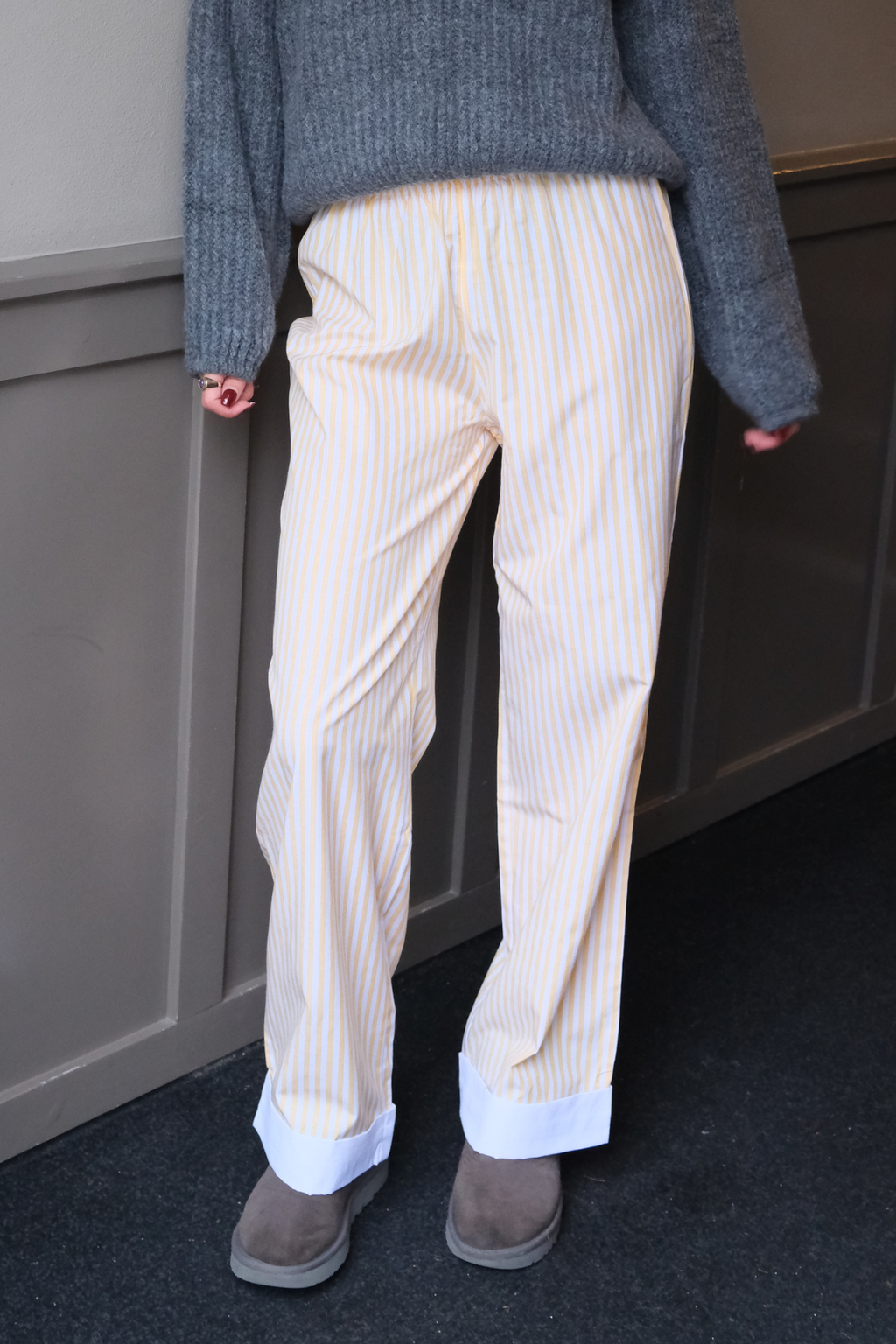 Layla Randiga Pants - Gul