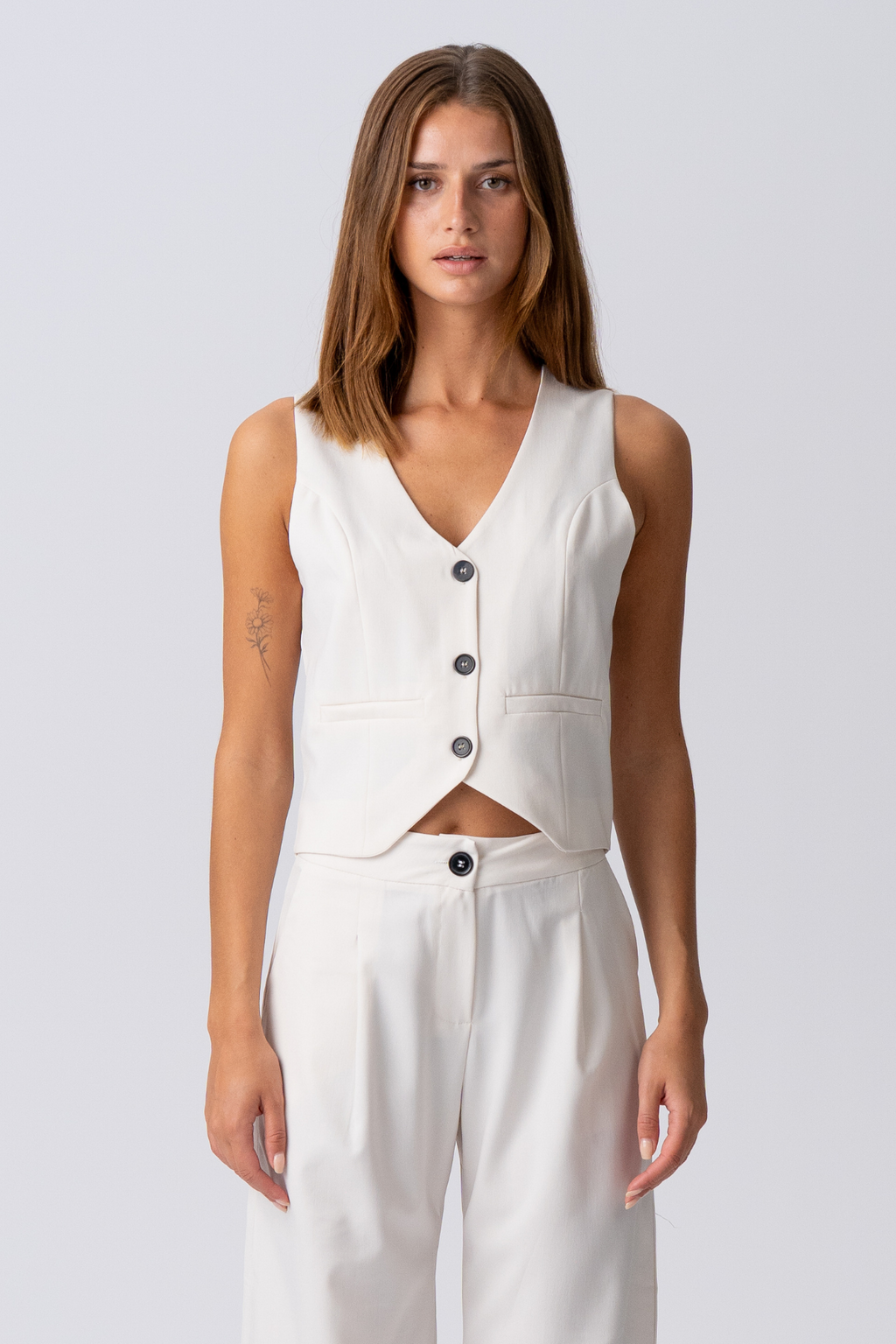 Natalie Väst och Byxor (Ljusbeige) - Paketerbjudanden