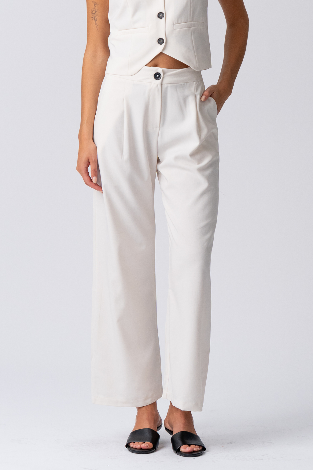 Natalie Pants - Ljusbeige