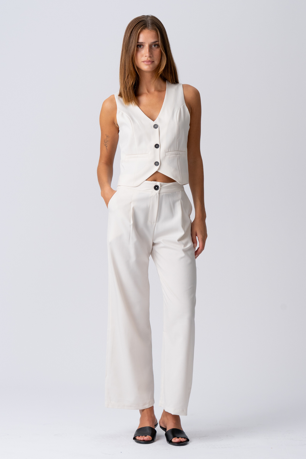 Natalie Pants - Ljusbeige