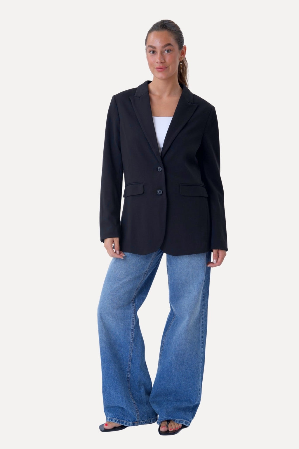Klassisk fit Blazer - Marinblå