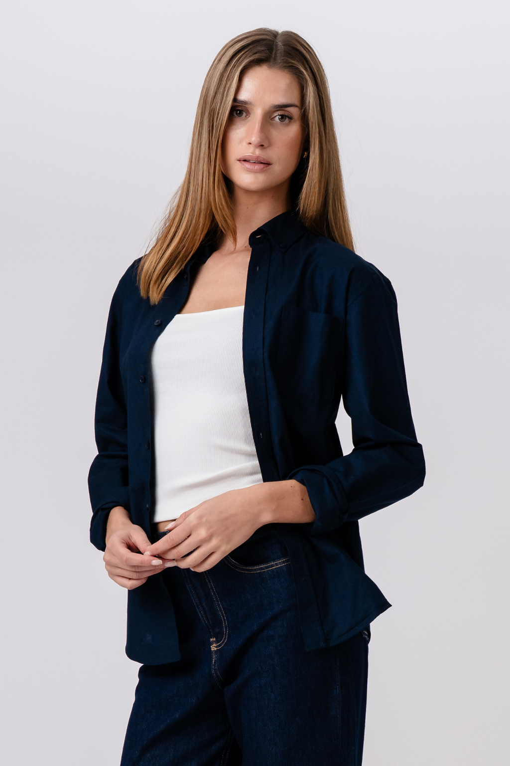 Boyfriend Oxfordskjorta - Navy