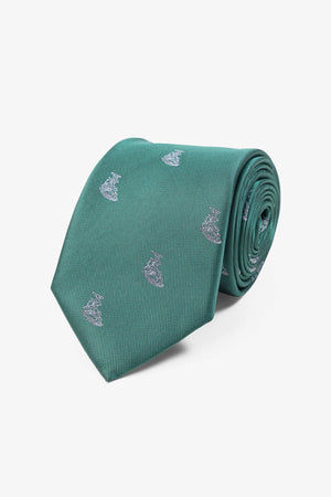 Slips - Grön med Skeppsmönster