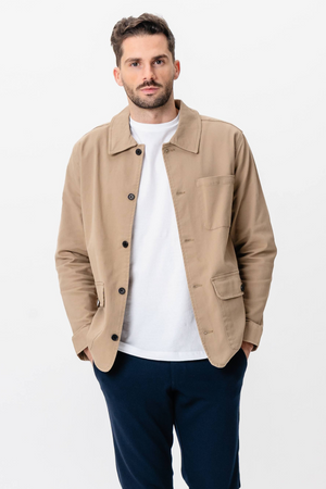 Twill Skjortjacka - Mörk Sand