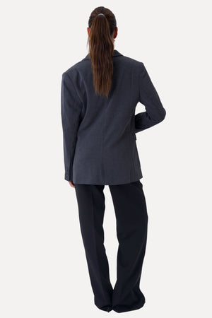 Klassisk fit Blazer - Mörkgrå