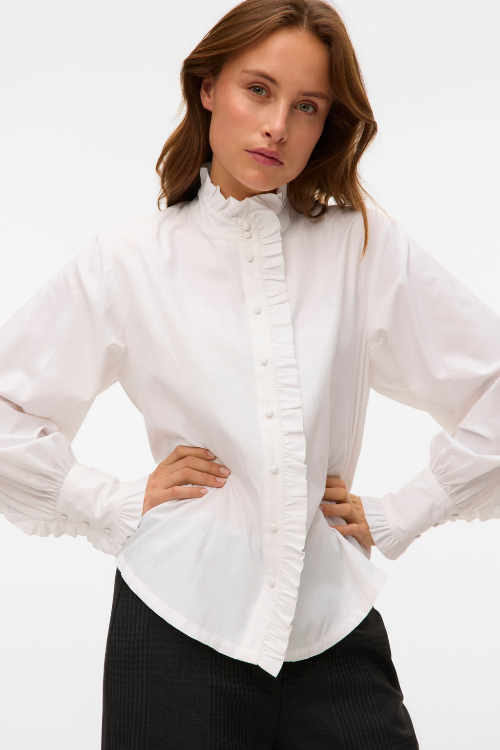 Fanni Ruffel Topp - Snövit