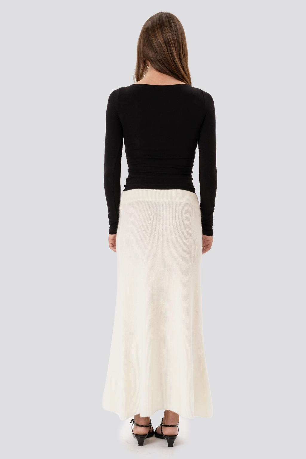 Nova Knit Skirt - Vit
