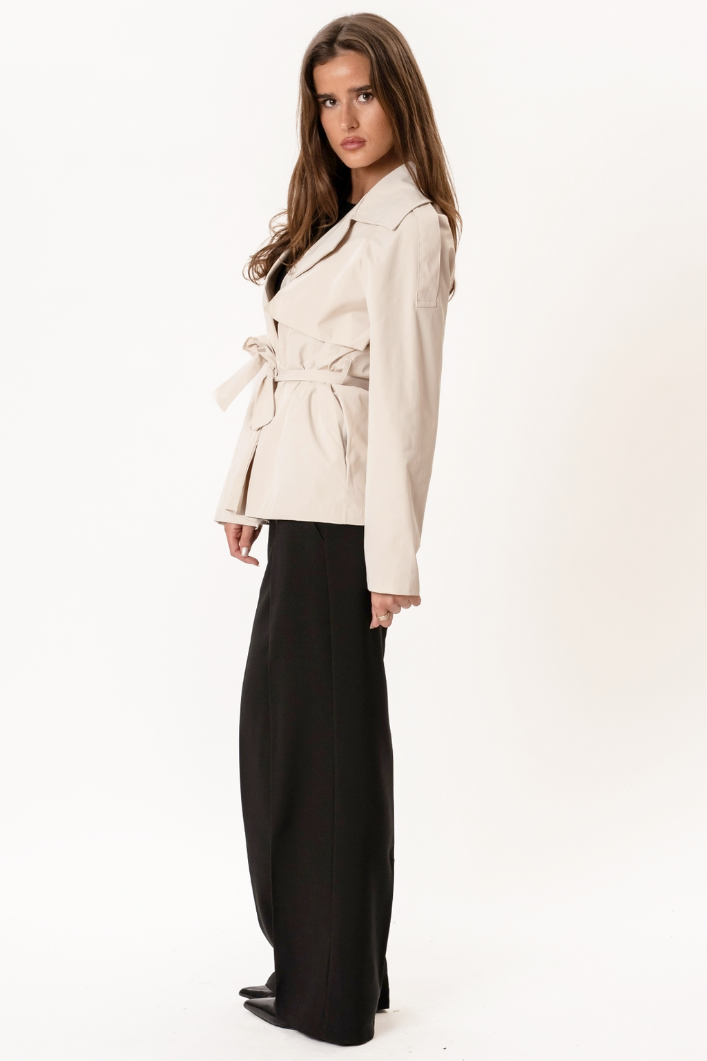 Sia Short Trenchcoat - Off-white