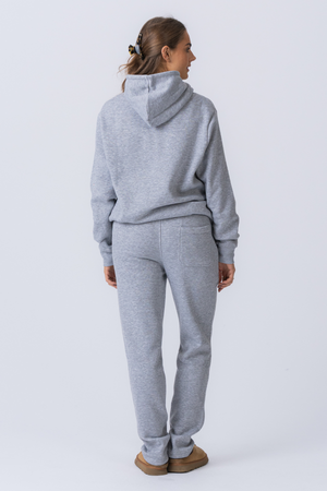 Essential Hoodie Sweatset för Kvinna - Grå