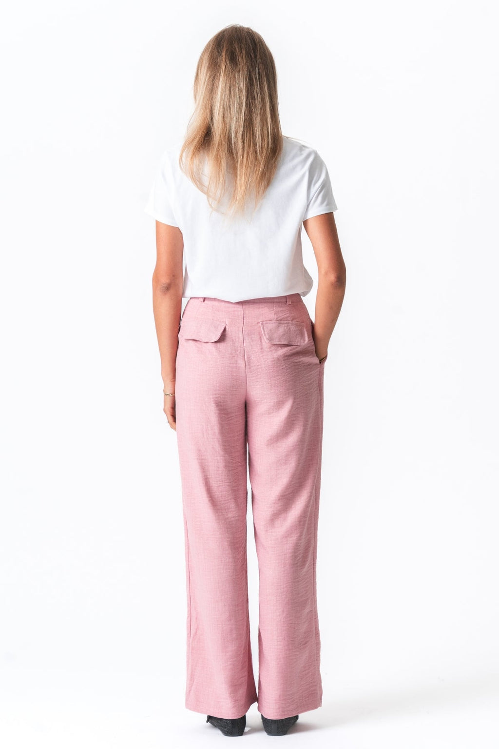 Emma Pants Loose - Ljusrosa