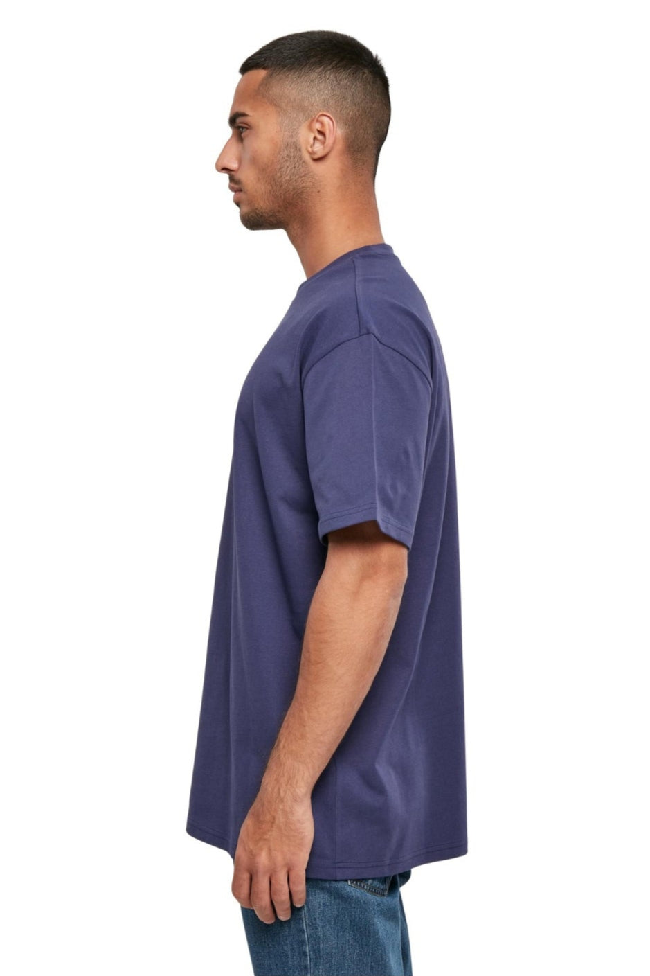 Heavy Oversized T-shirt - Ljus Marinblå