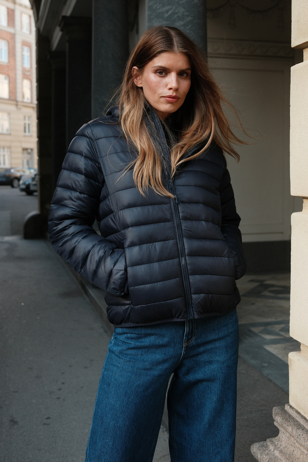 Lätt Pufferjacka - Navy