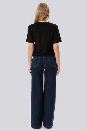 Miley Wide Jeans - Mörkblå