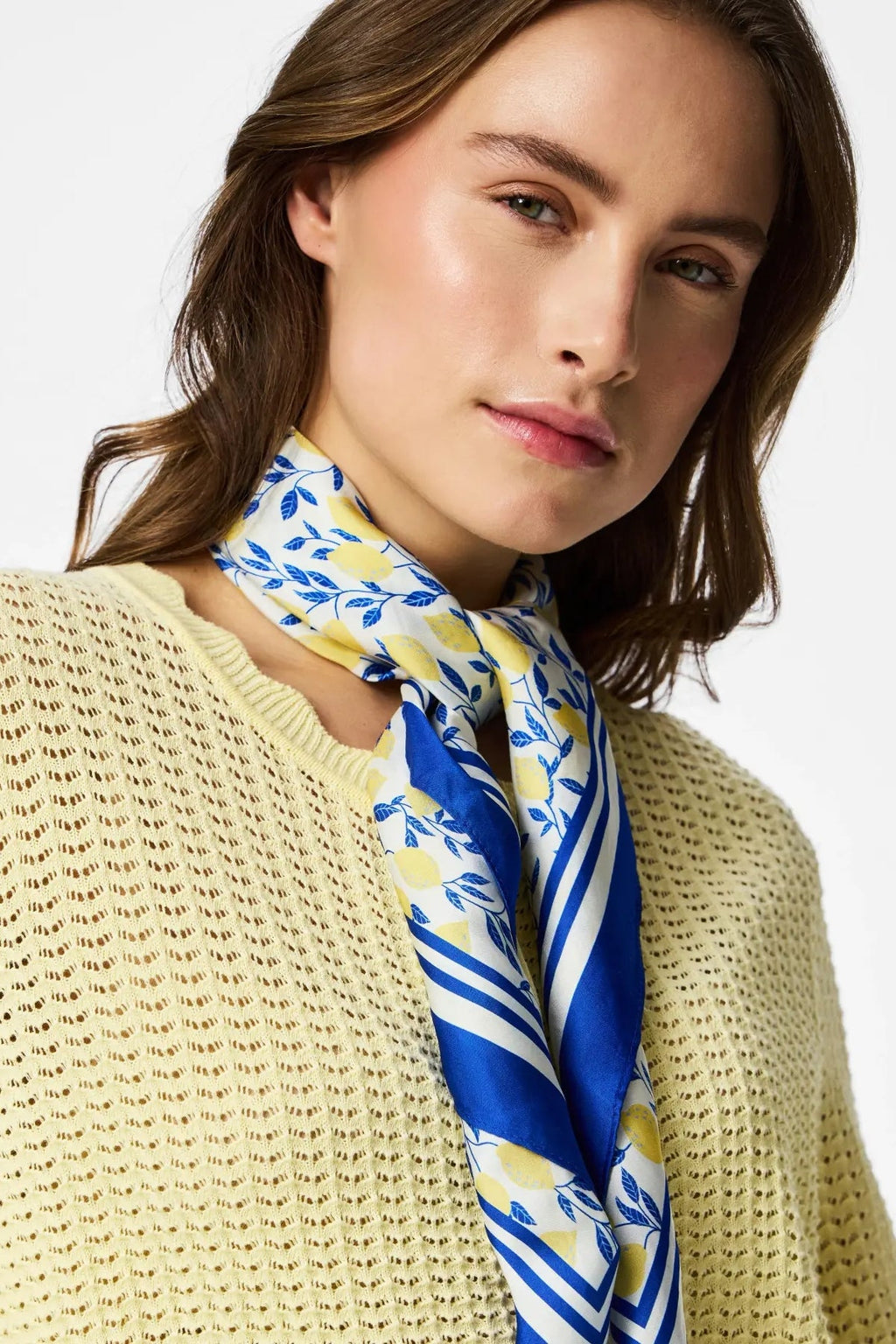 Scout O-Neck Stickad Cardigan - French Vanilla